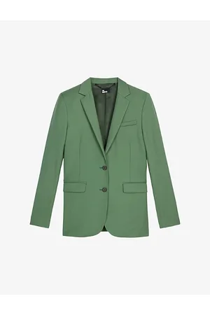 The Kooples Notched-lapel Single-breasted Wool Blazer