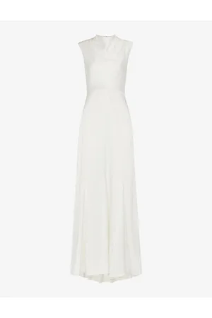 Whistles Melody Cowl-neck Woven Maxi Wedding Dress