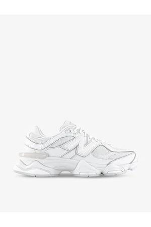 New Balance 9060 Brand-patch Leather and Mesh Low-top Trainers