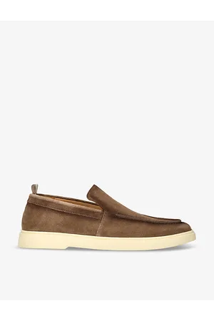 Officine creative Bones Slip-on Suede Penny Loafers