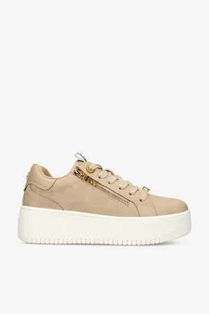 Kurt Geiger Leslie Zip-embellished Faux-leather Low-top Trainers