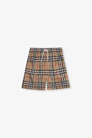 Burberry Malcol Checked Elasticated-waist Mesh Shorts 4-14 Years