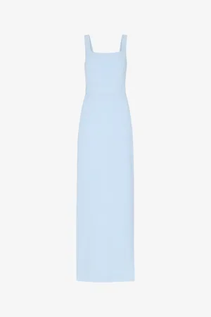 Whistles Mila Square-neck Stretch Recycled-polyester Maxi Dress