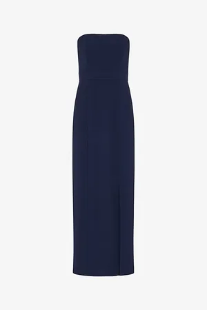 Whistles Gemma Strapless Stretch Recycled-polyester Maxi Dress