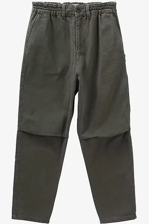 IKKS Elasticated-waist Mid-rise Straight-leg Cotton Trousers