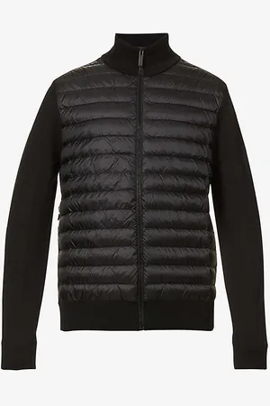 Canada Goose High-neck Padded Wool and Shell-down Jacket