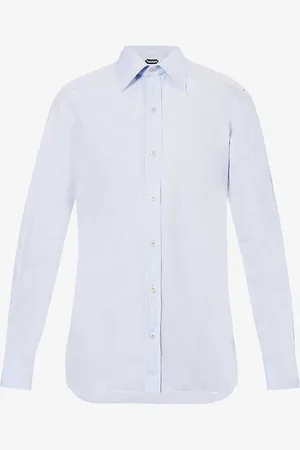 Tom Ford Spread-collar Slim-fit Cotton-poplin Shirt