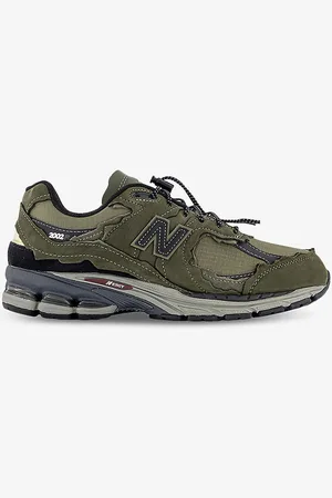 New Balance 2002 Protection Pack Brand-embroidered Leather Low-top Trainers
