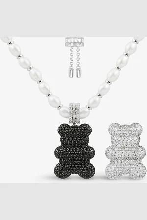 APM Monaco Mood Yummy Bear Xl Sterling- and Zirconia Necklace