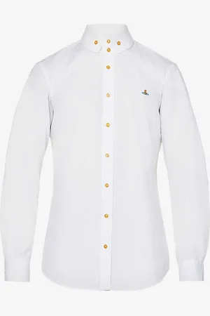 Vivienne Westwood Krall Logo-embroidered Organic-cotton Shirt