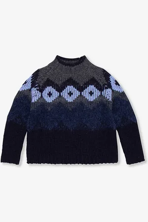 Caramel Luna Fair-isle Wool and Mohair-blend Jumper 3-12 Years