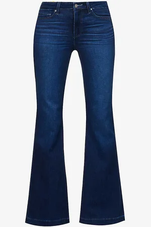 Paige Genevieve Flared-leg High-rise Stretch-denim Jeans