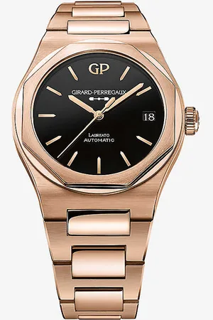Girard Perregaux 81010-52-3118-1cm Laureato 18ct Rose-gold Automatic Watch
