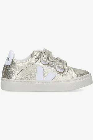 Veja Esplar Logo-embroidered Leather Trainers 3-5-years