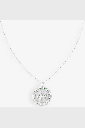 Astrid & Miyu Capricorn Bold Zodiac Rhodium-plated 925 Sterling- Necklace