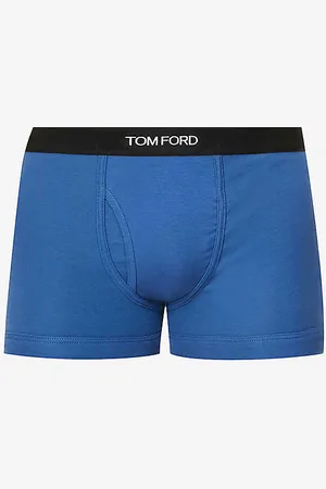 Tom Ford Logo-waistband Mid-rise Stretch-cotton Boxers