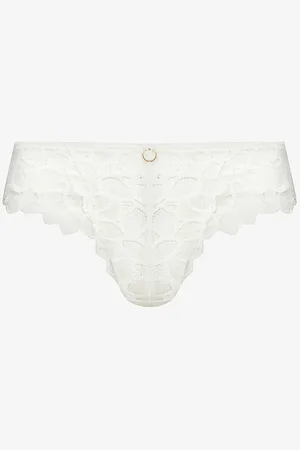 Panache Allure Floral-embroidered Stretch-woven Thong