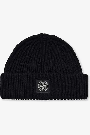 Stone Island Classic Brand-patch Wool-knit Beanie