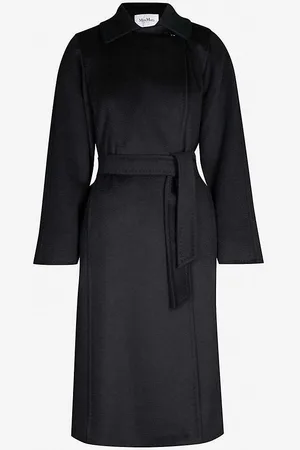 Max Mara Manuela Camel Hair Wrap Coat