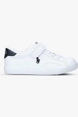 Ralph Lauren Theron Embroidered-logo Faux-leather Trainers 6 Months-4 Years