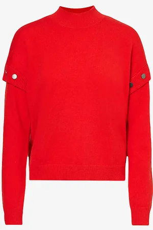 IKKS Studded High-neck Wool Jumper