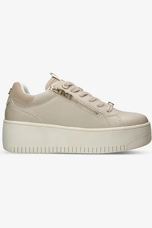Kurt Geiger Leslie Side-zip Faux-leather Low-top Trainers