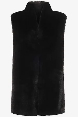 Whistles High-neck Mid-length Faux-fur Gilet