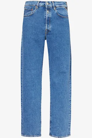 Replay Red Cast 9zero1 Mid-rise Straight-leg Stretch-denim Jeans