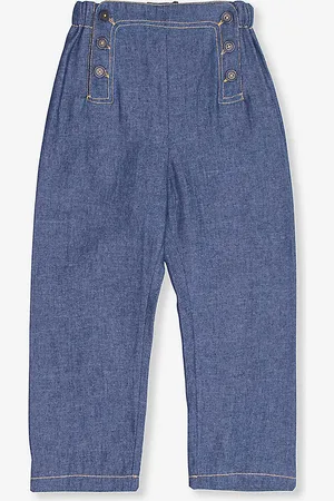 Caramel Stanley Elasticated-waist Cotton Trousers 3-12 Years