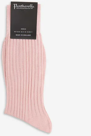 Pantherella Ribbed Cotton-blend Socks