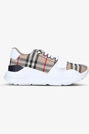 Burberry New Regis Vintage Check Canvas Trainers