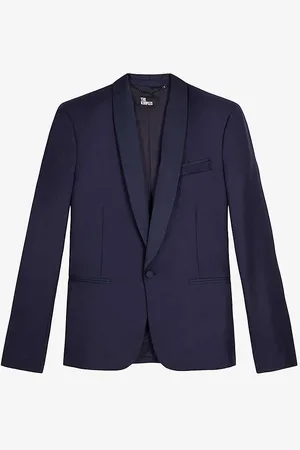 The Kooples Shawl-collar Single-breasted Stretch-wool Blazer