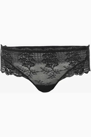 Simone Pérèle Reva Floral Mesh and Lace Briefs