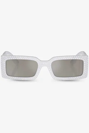 Dolce & Gabbana Dg4447b Rectangle-frame Acetate Sunglasses