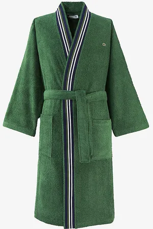 Lacoste Club Kimono-style Organic Terry Cotton Bathrobe