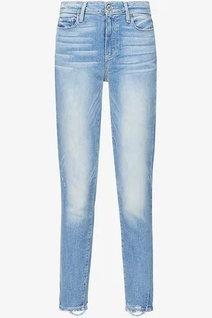 Paige Hoxton Frayed-hem Ultra-skinny High-rise Jeans