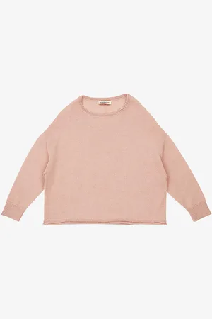Caramel Cuttlefish Round-neck Alpaca-blend Jumper 3-12 Years