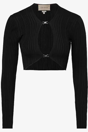 GG cotton-blend tulle bustier corset top