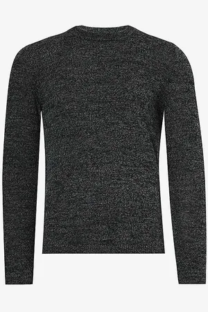 IKKS Crewneck Brand-plaque Wool-blend Jumper