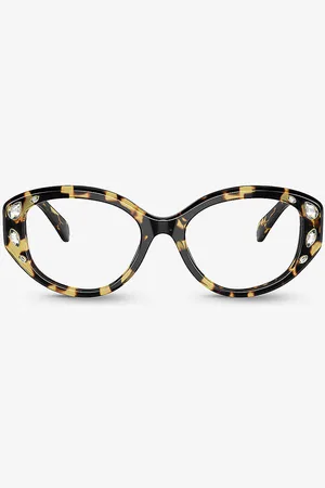 Swarovski Sk2006 Oval-frame Tortoiseshell Acetate Optical Glasses