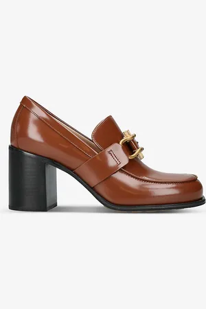 Bottega Veneta Monsieur Horsebit Leather Heeled Loafers