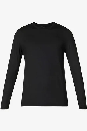 DEREK ROSE Basel Long-sleeved Stretch-modal Top