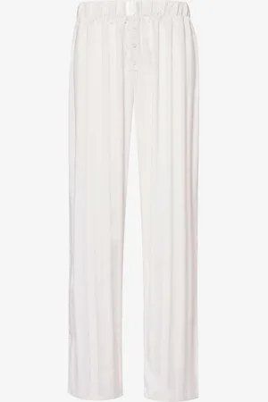 Lounge Underwear Striped Relaxed-fit Stretch-recycled Polyester Pyjama Trousers