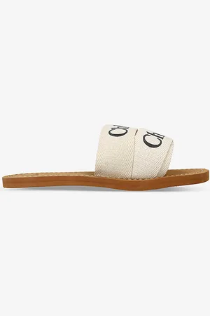Chloé Logo-print Double-strap Woven Sandals 6-9 Years