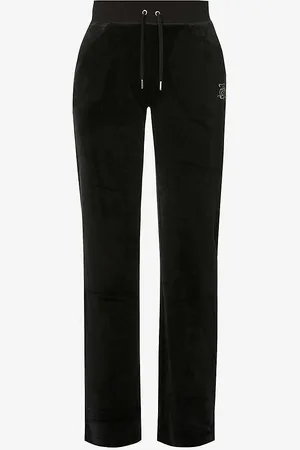 Juicy Couture Relaxed-fit Straight-leg High-rise Velour Jogging Bottoms