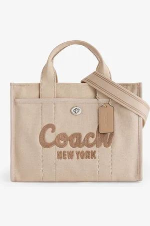 Coach Cargo 34 Logo-embroidered Detachable-strap Canvas Tote Bag