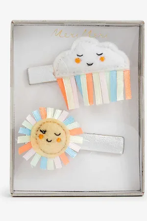 Meri Meri Sun and Cloud Pack of Two Felt Hair Clips