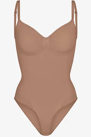SKIMS Sculpt Ruched Stretch-woven Body