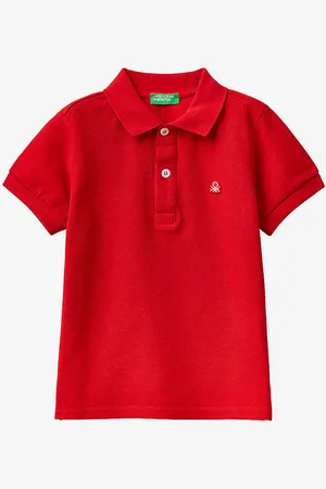 Benetton Logo-embroidered Cotton Polo Shirt 1-6 Years