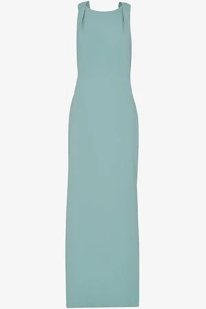 Whistles Tie Back Stretch-crepe Maxi Dress